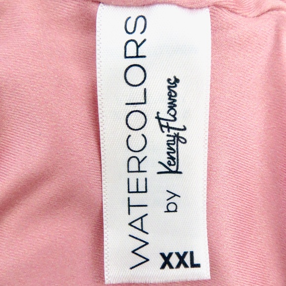 NEW! Kenny Flowers The Bahamas Banded Sporty Bikini Bottom Pink SZ XXL - Picture 15 of 16